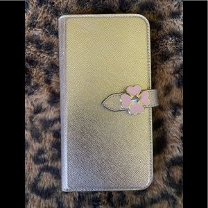 Gorgeous Kate Spade metallic iPhone X case/ card holder